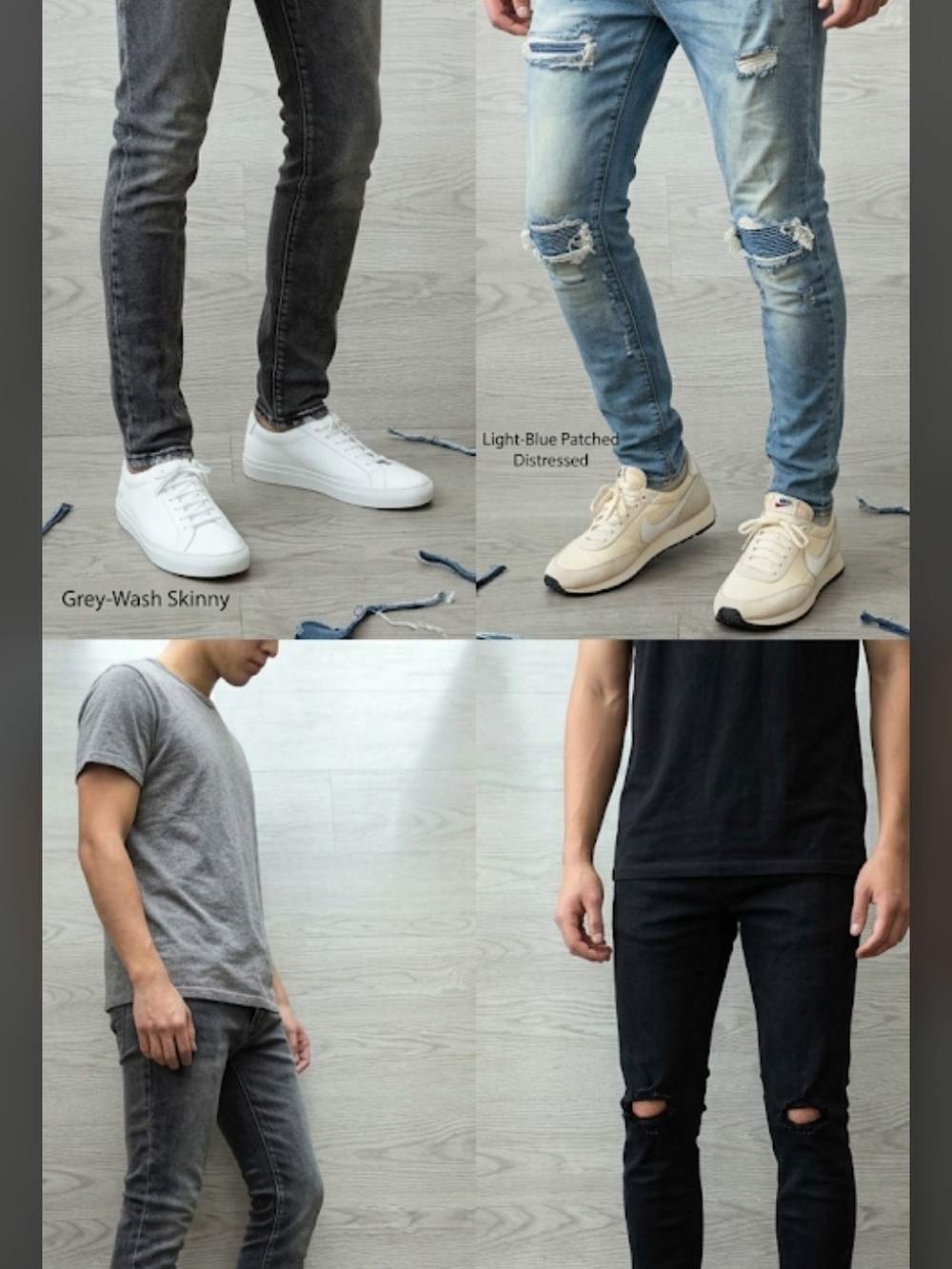 Lot of 3 Jeans MNML - Size 29 - Streetwear Style (Slim/Skinny)